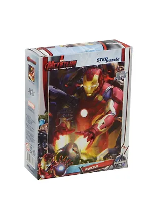Пазлы 80 MARVEL Мстители-2 (77138) (23х16,5см) (3+) (коробка) 2496109