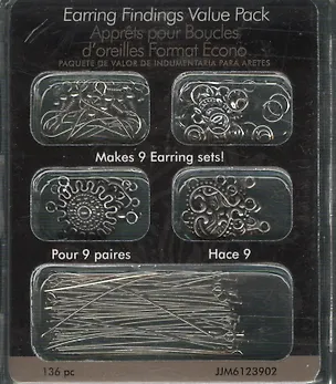 Набор фурнитуры для изготовления украшений (JJM6123902) (136шт) (упаковка) 2368212