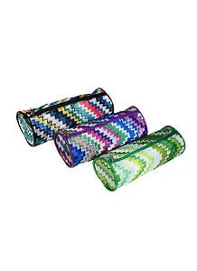 Пенал-тубус "Цветная лесенка", ткань, Black Ant