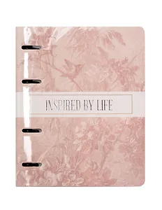 Тетрадь 120 листов, клетка, "Floreale. Cedar Rose" на кольцах