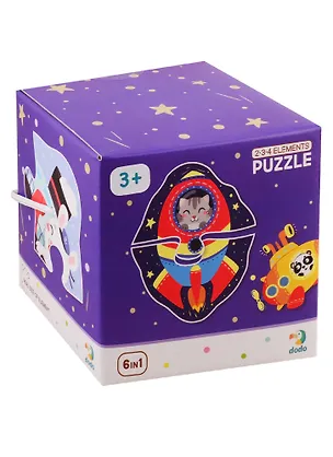 Пазл 2-3-4 элемента Dodo Транспорт 2789851