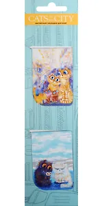 Магнитные закладки Cats in the City (синий)
