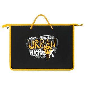 Папка для тетрадей А4 "Basketball" пластик, молния, текст.ручки
