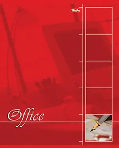 Тетрадь в клетку Hatber, "Офис", 80 листов, в ассортименте