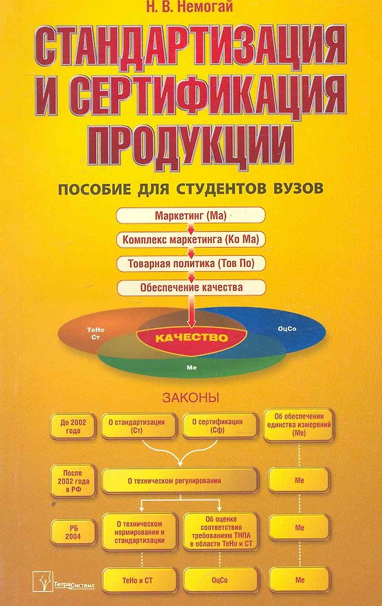 Книга Стандартизация и сертификация продукции: пособие для студентов вузов / (мягк). Немогай Н. (Матица) () — 1