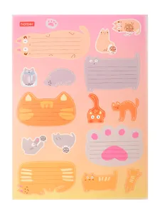 Наклейки для тетрадей "КотоВасия", 20шт., п/п