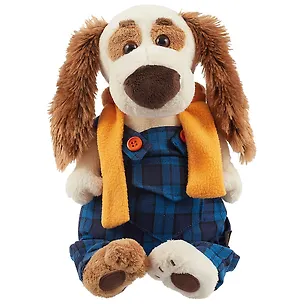 Игрушка мягкая Budi Basa, Бартоломей в синем комбинезоне 27см 2592054