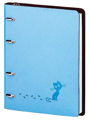 Тетрадь на кольцах в клетку InFolio, Froggy, 120 листов, голубая 229124