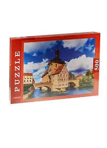 Пазлы 500 Город у реки (П500-0582) (500х345) (Рыжий кот) (3+) (коробка)