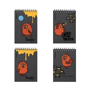 Блокнот А6 60л кл. "Винни-Пух" клетка, офсет 60г/м2, спираль, Erich Krause