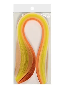 Бумага для квиллинга в пакете с подложкой (10mm) (120 листов) (52cm), оттенки оранжевого (11-2