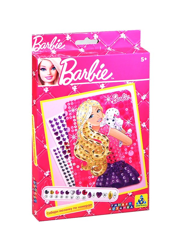 Набор д/творчества The Orb Factory мозайка "Barbie "Барби с собачкой" 05802 2432019 — 1