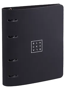 Тетрадь на кольцах в клетку InFolio, Black, 120 листов