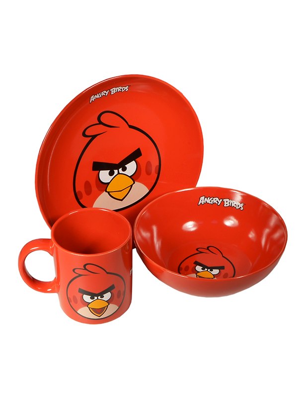 ANGRY BIRDS SPACE Набор керам. из 3-х пр (глазурь) красный 2396888 — 1