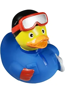 Игрушка для ванной, уточка резиновая FUNNY DUCKS "Уточка Сноубордер"  (1952)