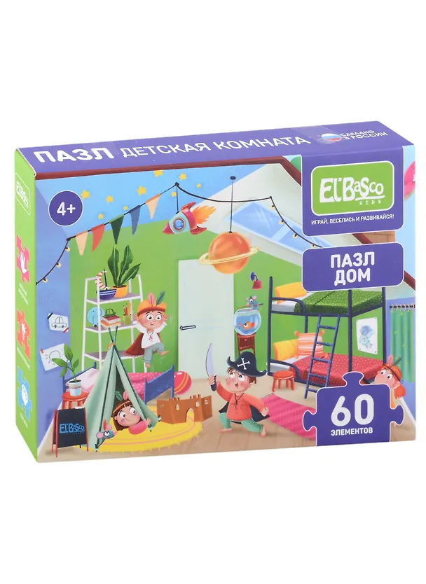 Пазл «Дом Детская» 60 элементов, El’Basco Kids 2978402 — 1