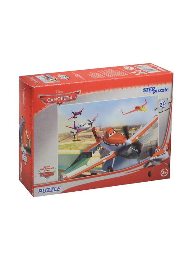 Пазлы 80 Тачки/Самолеты (77135) (16,5х23см) (Disney) (3+) (коробка) 2498301 — 1