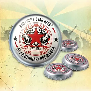 Подставка под кружки Пивная крышка (5 шт) (00036) 2367725