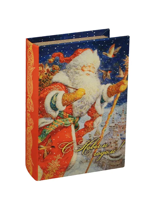 Шкатулка-книга декоративная МДФ Дед Мороз (17х11х5) (38469) 2480547 — 1