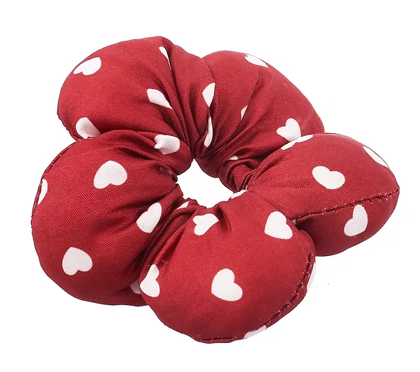 Резиночка Цветок Сердечки (текстиль) (10см) (12-2025093-25) (Lafilaf) 3127852 — 3