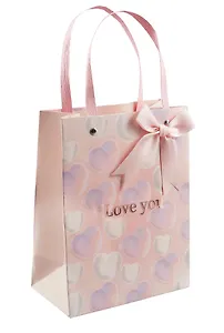 Пакет А5 23*18*10 "Pink hearts" жен., бум.мат.ламинат
