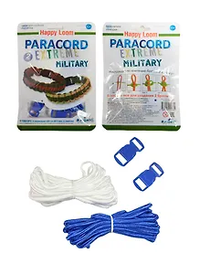 Happy Loom Paracord Extreme Military Набор для плетения браслетов (02178) (2 браслета) (2 паракорда 220см (d=3мм)+2 замочка) (6+) (флоупак)