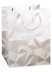 Пакет А4 32*26*12 Градиент серебро нейтр., бум.мат.ламинат