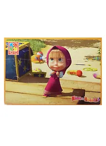 Мягкие пазлы А5 Маша и Медведь (Маша) (VT1103-32) (12 элементов) (4 мм) (235х165мм) (3+) (упаковка)