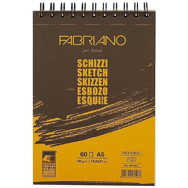 Блокнот для эскизов «Schizzi», А5, 60 листов, Fabriano 219260 — 1