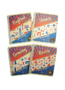 Тетрадь в клетку Hatber, Retro City, 96 листов, в ассортименте