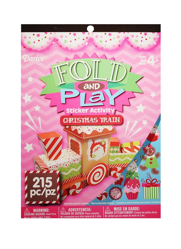 Альбом д/творч. Fold and Play Паровозик (1079596) (3 л.) (215 дет.) (3 стр. накл.) (4+) 2531461 — 1