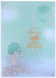 Папка 20ф "Star", сыпуч.блестки, ассорти