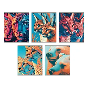 Тетрадь в линейку Listoff, "Дикая природа", 96 листов, в ассортименте