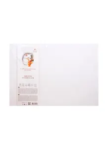 Бумага акварельная белая 350х500, плотность 300гр, 100% хлопок 200гр. А-3, 5 листов, 200гр. А-3, Лилия Холдинг