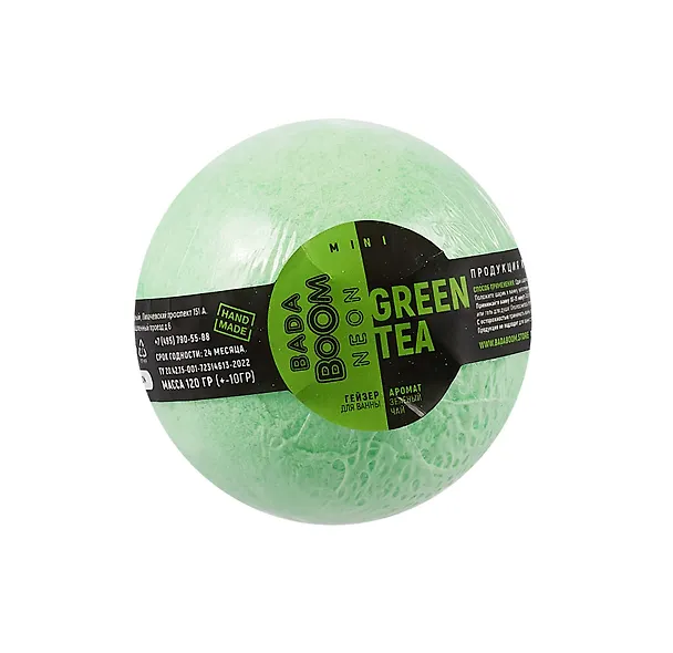 Бомбочка для ванны Neon green tea (120г) (B11B009) (шоубокс) 3091277 — 2