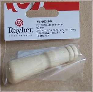 Ручка деревянная для иглы для набивания (5362300) (1 патрон) (67мм) (1шт) 2263316