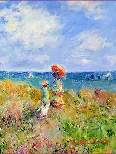 Обложка пластиковая универсальная. Моне. Прогулка по скалам Пурвиля (средний формат)