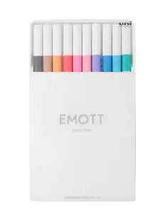 Линеры 10цв "EMOTT. Soft Pastel Color" 0,4мм, пласт.уп., UNI