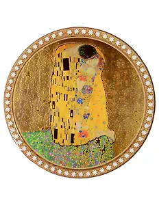 Подставка под кружку Густав Климт  Влюбленные (керамика) (10,5см) (ПВХ бокс) (12-07650-790)
