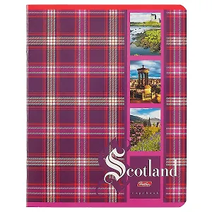 Тетрадь в линейку Hatber, "Шотландка", 48 листов, в ассортименте