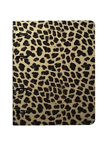 Папка-обложка для тетради со сменными блоками А5 "Leopard" кожзам, инд.уп., IN FOLIO