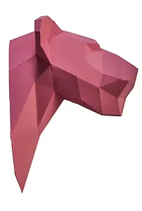 Набор для сборки полигональных фигур: Пантера (Розовый)