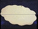 Доска для росписи Облако деревянная (AH6220001) (20х30см) (горизонтальная)
