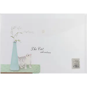 Папка на кнопке «The cat adventure», А4