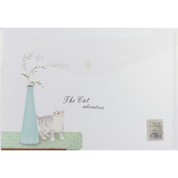 Папка -конверт «The cat adventure» А4 на кнопке 248663 — 1
