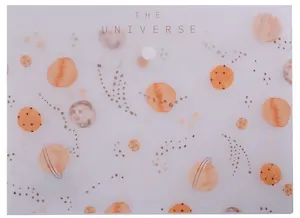 Папка-конверт А5 на кнопке "Планеты"