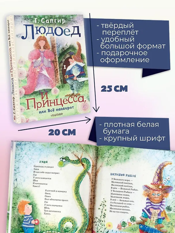 Книга Людоед и Принцесса, или Всё наоборот (Генрих Сапгир) — 7