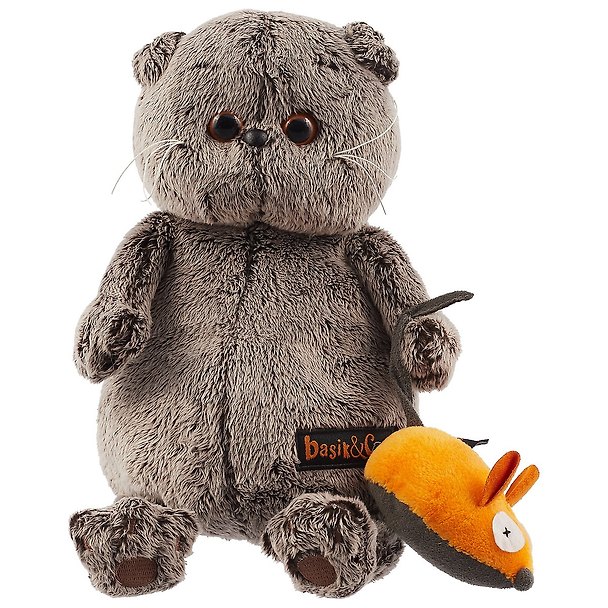Игрушка мягкая Budi Basa, Басик и мышка 22см 2356481 — 1