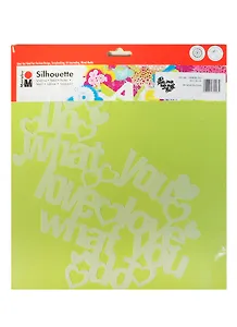 Трафарет-силуэт Marabu 013 Do what you love (028900013) (30х30см)