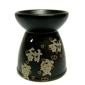 Аромалампа керамическая с иероглифами (N262) (9см)